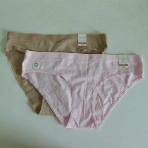 2 NWT Arizona panties size S pink tan